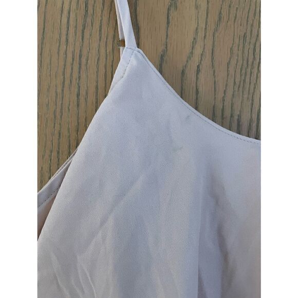 Show me your mumu Caitlin Ruffle Maxi Dress Size M NWOT Dusty Blush Crisp - Picture 5 of 8